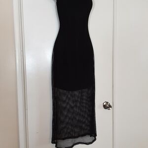 Fashion Nova Black Tank Sheath Dress